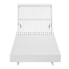 Christopher Knight Home Habery Acacia Wood Chaise Lounge Chair Outdoor, Solid Wood Patio Chaise Lounge, Poolside Sun Lounger, Adjustable Backrest Sunbathing Chair for Patio Garden, White