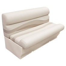 RestorePontoon Pontoon Boat Seat Group 57" Stone Khaki Platinum/Cobalt/Navy Blue