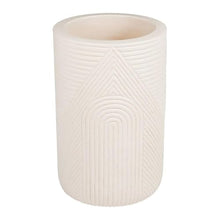 Seasonal Living Provenance Signature Ceramic 2-Piece Textured Planters Cream
