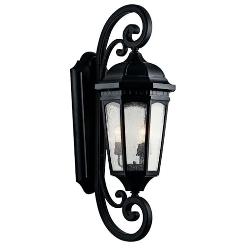 Bailey Street Home 3 Light Outdoor X-Large Wall Mount Textured Black