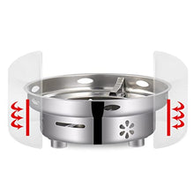 Hot Pot Heater Outdoor Household BBQ Stainless Steel Spirit Party Camping Stove Tourist Burner