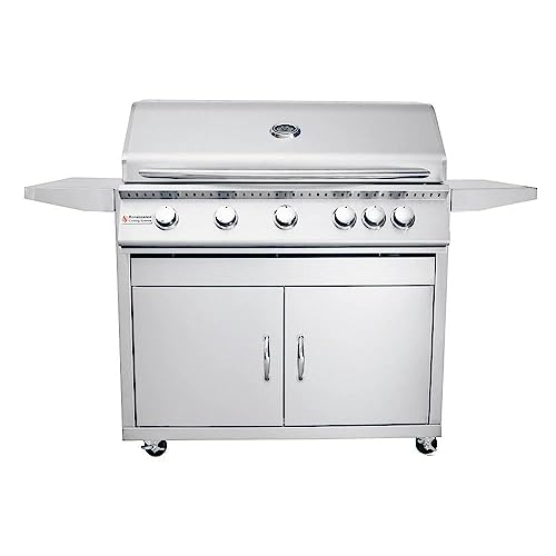 RCS Premier Series 40-Inch 5-Burner Propane Gas Grill With Rear Infrared Burner - RJC40ALPCK