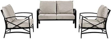 Crosley Furniture Kaplan 3-Piece Loveseat Patio Set
