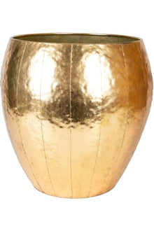 SODEF Metal Planter Pot Patchwork Design Gold 19.7x21.7 in Large Decorative Indoor Outdoor Home Office - Gold