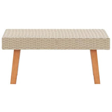RJPLMFV 5 Piece Patio Lounge Set with Cushions Poly Rattan Beige
