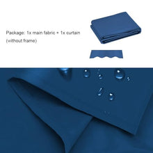 Gazebo Replacement Canopy Blue Waterproof UV Resistant 3x2m/10x6.5ft Outdoor Sun Protection Cover for Patio & Garden