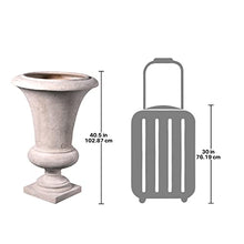 Design Toscano Large Viennese Architectural Garden Urn Ivory