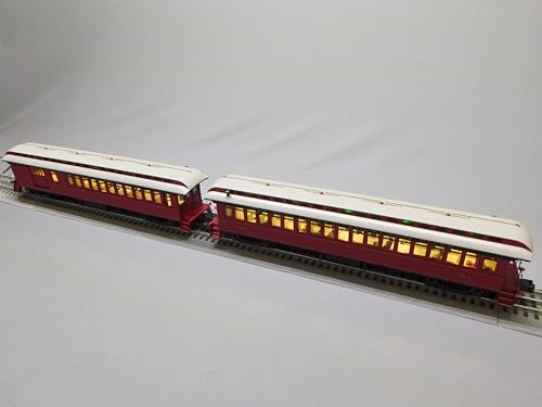 Lionel New York Central Wood Combine Coach 2 Pack O Gauge Natural Color