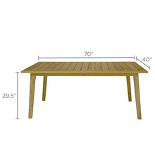 Royal Teak Collection ADT70 Admiral Rectangular Dining Table, 40x70-Inch