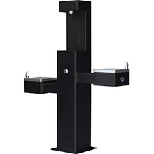 Global Industrial Outdoor Bottle Filling Station with Bi-Level Drinking