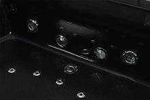 SIMBASHOPPING USA Whirlpool Black Bathtub Hydrotherapy Hot Tub JAMAICA Double Pump + Heater