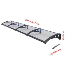 SPXTOM Protection Hollow Sheet, Polycarbonate, Awning for Door Entrance, Outdoor Front Door Patio UV/Rain/Snow, Door Awnings Exterior, Easy to Assemble, for Porch/Patio/Deck(B,60 * 400cm)