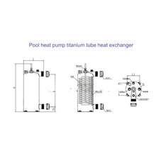 JIAXMHFFF WN-R2PHA/WN-R3PHA Tube Heat Exchanger for Swimming Pool Heat Pump Aquarium Chiller Evaporator Refrigeration 7KW/10.5KW