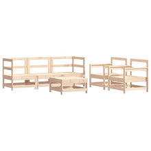 DYRJDJWIDHW Outdoor Seating,Porch Chairs,Outdoor Rocking Chair,6 Piece Patio Lounge Set with Cushions Solid WoodSuitable for Patio, Garden, Gazebo Low