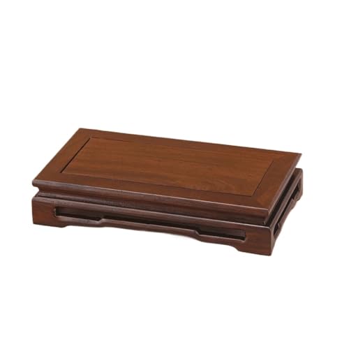QUANGJN Pcs Plants Saucers Decoration Solid Wood Buddha Statue Base Flower Pot Bonsai Purple Sand Pot Tea Set Base Bracket Plant Pot Saucers,