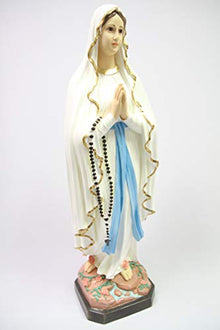 Vittoria Collection 32 Inch Our Lady of Lourdes Statue Sculpture Figurine Made in Italy Indoor Outdoor Garden