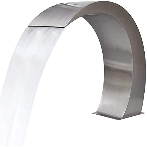 Stainless Steel Waterfall Fountain, Outdoor Pool Fountain, for Garden Fish Ponds, Swimming Pool