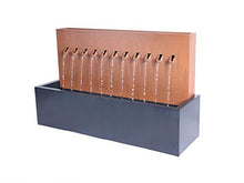 Hi-Line Gift Ltd. Two-Toned ZINC Metal Fountain with Planter, Rust; Black