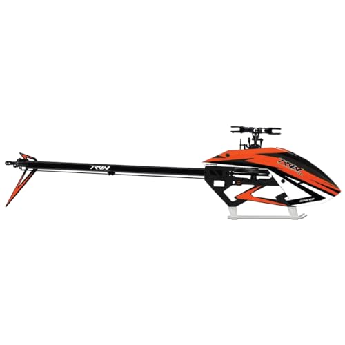 Helidirect Tron 7.0 700 Size RC Helicopter Neon-Orange/White