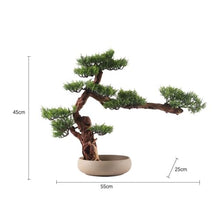 YXIANG56Q Fake Plants Artificial Bonsai Tree Large Indoor Faux Pine Plant with Pot for Hotel Lobbies Home Office Bonsai Tree
