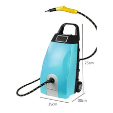 FENOKD Multi-Purpose High Temp Steam Washer, 4-5Bar High Pressure Steam Cleaner with 8 Accessories, 120Ml/Min, 3.5L Tank, Smart Timer, for Home, Car, Ac Cleaning,Blue
