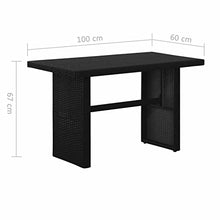 Xinxinxiang 3 Piece Patio Set with Cushions Black