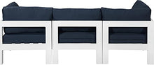 Meridian Furniture 375Navy-S90A Nizuc Collection Modern | Contemporary Outdoor Patio Modular Sofa