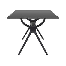 LOUNGITUDE Compamia Air 71" Patio Dining Table in Black, Commercial Grade
