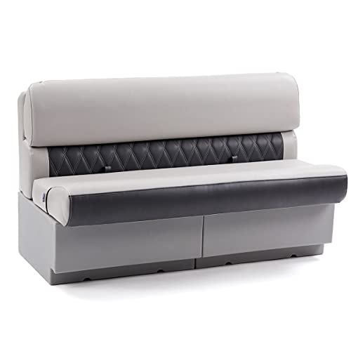 DeckMate 55'' Luxury Pontoon Boat Seat Charcoal & Gray