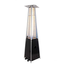 AIZYR Outdoor Patio Gas Heater, Floor Standing Pyramid Propane Heater with Moveable Wheels for Outdoor Camp BBQ Parties,Liquefied Gas