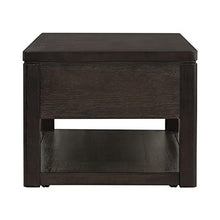 A and B Home AB-49955 25" H Rectangle Indoor Traditional Coffee Table, w/2 Large Drawers, Bottom Shelf, Natural Wood Finish, Brown