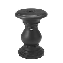 Christopher Knight Home Oriana MGO Outdoor Patio Side Table Umbrella Base, Heavy Duty Patio Umbrella Stand Outdoor Base with Hand-Turn Tightening Knob, Lounger Small Patio Coffee Table, Black
