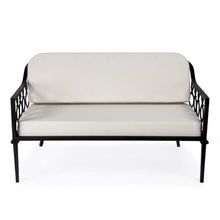 Home Square 2-Piece Outdoor Loveseat and Lounge Chair Set Black