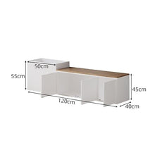 ZTHYSHXA Outdoor Large Flower Box Multifunctional Storage Planter Bench Combo Integrated Flower Trough Seat