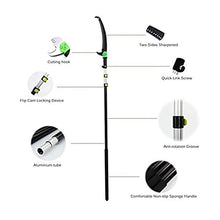 6M/20FT Telescopic Pole Saw Pruning Saw with Curved Tree Saw Extendable Telescopic Rod Saw for Pruning and Trimming Branches Cutting Leaves Landscaping Fruit Tree Saw Gardening Tool