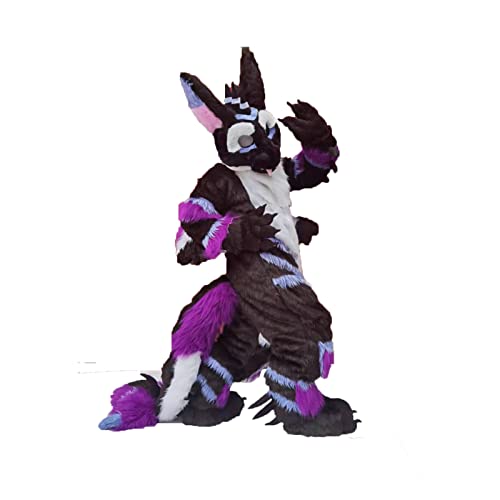 FurryMascot Black Dragon Plantigrade Fursuit Fullsuit Teen Costume