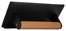 [15 PACK] Rectangle Grill Press with Wooden Handle 9 x 5 inches - Heavy Duty, Bacon Press, Burger Press, Panini Press, Meat Press - Ideal Cast Iron Press for Kitchen & Grill