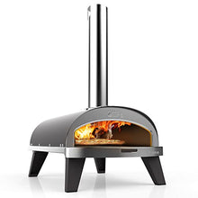 ZiiPa ZiiPa22-004 Four à Piana, Compact Outdoor, Pellet Pizza, Wood fire, Oven with Turntable for 360° Cooking, Built-in Thermometer, Color Slate