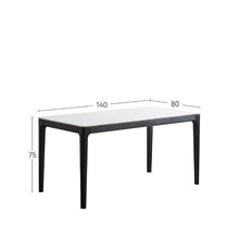 Coffee Table Solid Wood Dining Table, Light Luxury Rock Board, Simple Oak Black Long, Modern Restaurant Home