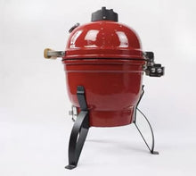 JOSOGO 13 Inch Ceramic Charcoal Grill, Mini Outdoor BBQ Grill for Home, Hotel and Kitchen Use