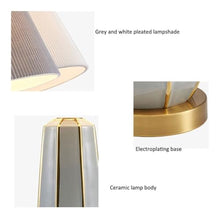 WOAITIANTIAN Desk Lamps Nordic Ceramic Desk Lamp Modern Bedside Lighting