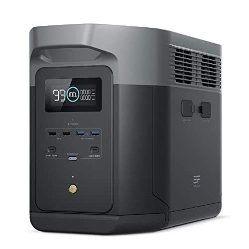 EF ECOFLOW Portable Power Station DELTA 2 Max 2048Wh, 2400W LiFePO4 Battery