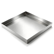 ZLGONRL 304 Stainless Steel Water Tray Square Universal Drip Pan Leak Control Tray with 3in Raised Edge No-Leak Utility Catch Pan for Grease,L24'’×W43''