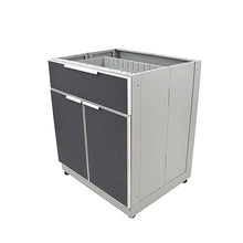 Blue Sky Outdoor Living, OKC3024GDR1DG, 2-Door, 1-Drawer Outdoor Kitchen Cabinet – Durable Weather-Resistant Storage for Patios, Backyards, and Grilling Stations – Slate Gray