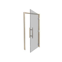 PROSAUNAS Clear & Tinted Glass Sauna Door, Prehung Tinted Glass Sauna Door (Right Hanging, ADA Tinted - Aspen Frame 36X81)