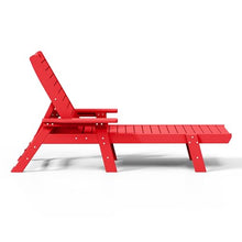WestinTrends Malibu Poly Reclining Chaise Lounge (Set of 2) Red
