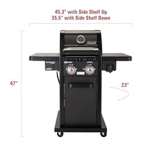 Coleman Revolution 2-Burner Gas Grill, Convertible Propane to Natural Gas, 30,000 BTU, 440 sq in Cooking Area, Outdoor BBQ Grill