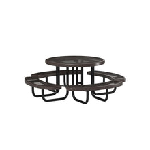 COATEDOUTDOORFURNITURE 46In Round Picnic Table, Expanded, Brown