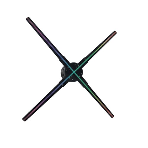 56CM 3D Hologram Projection System 3D RGB Holographic Advertising Display Led Fan Plastic