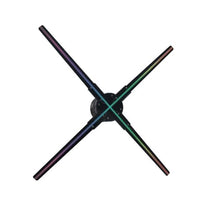 56CM 3D Hologram Projection System 3D RGB Holographic Advertising Display Led Fan Plastic